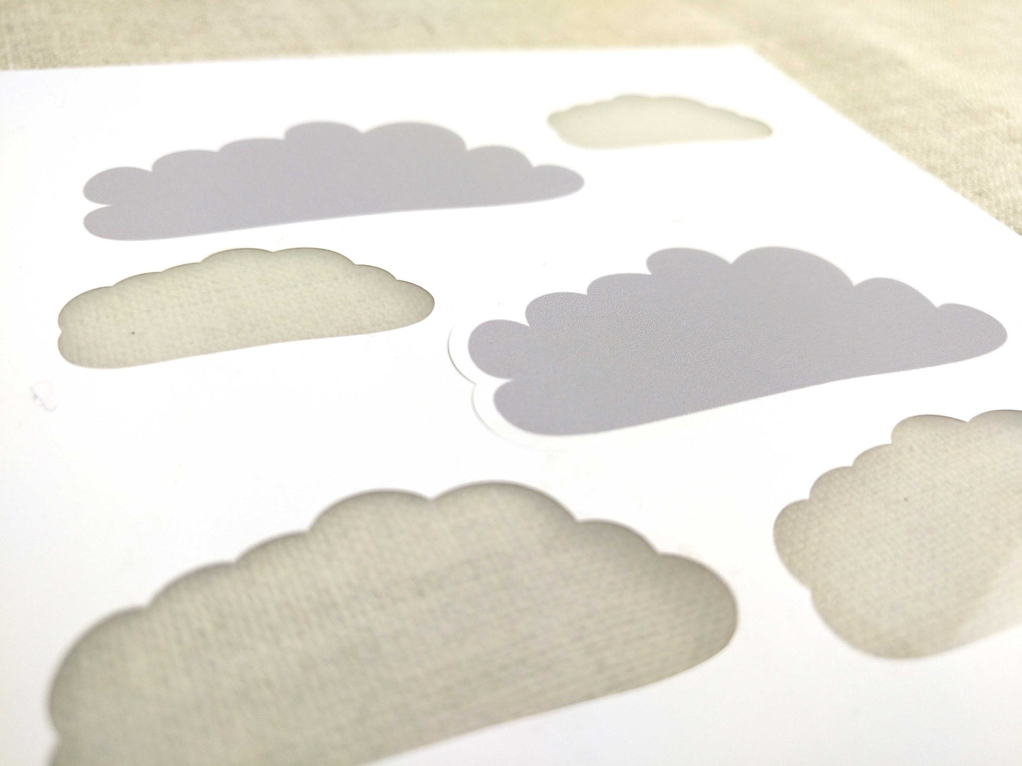 Cloudy Day Iron on Decals