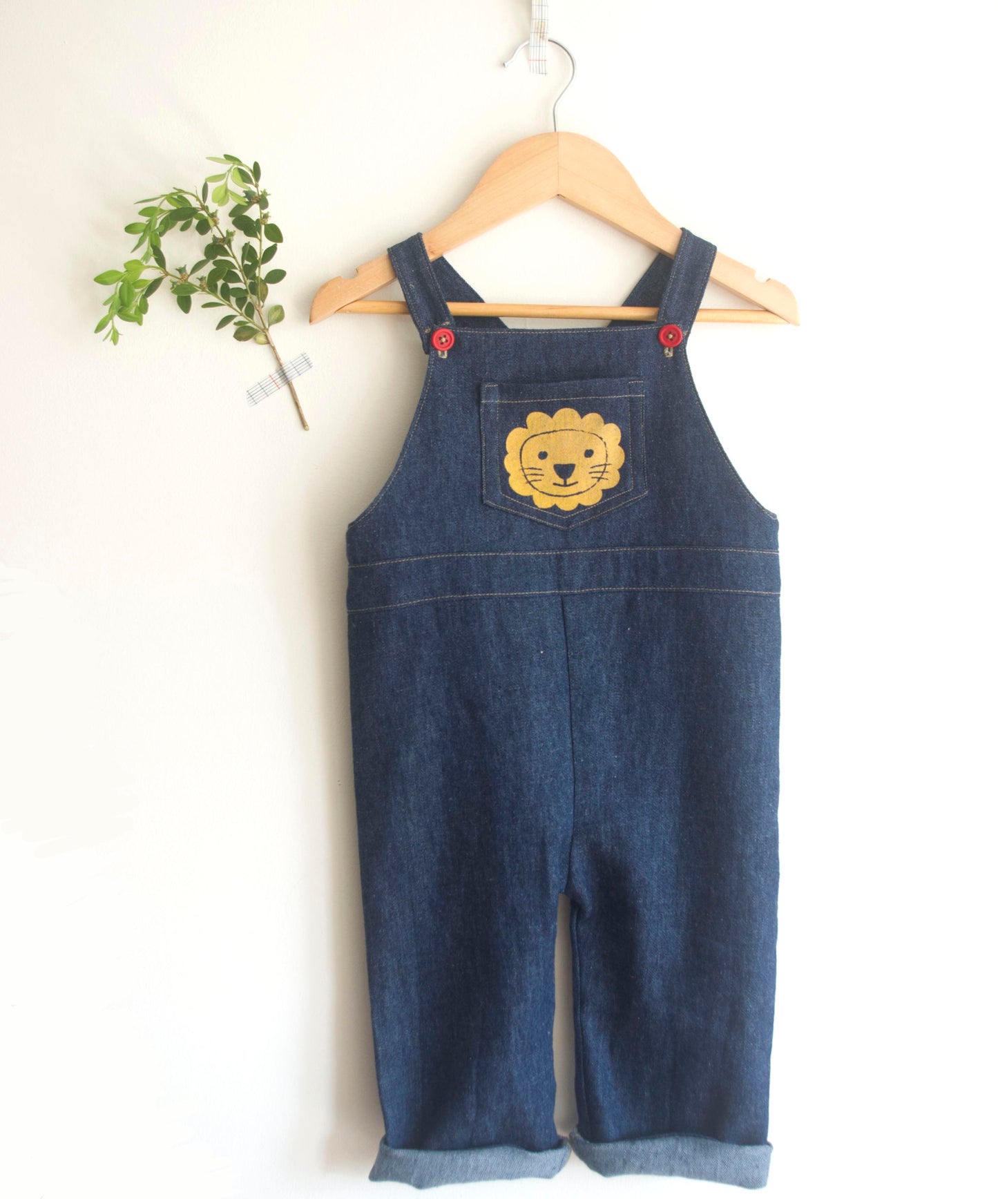 Lion Overalls Sewing Pattern for Kids